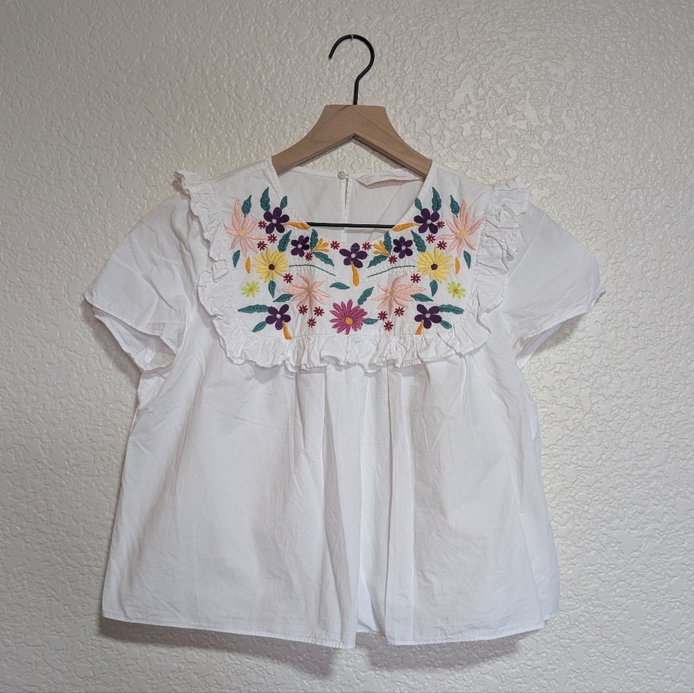 Zara Embroidered Blouse / S
